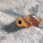 Tiger's Eye Wooden Wedge Smoking Pipe Tobacco Herb Portable Wood Travel Size