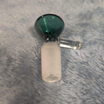 14mm Male Misty Green Glass Bowl Replacement Tobacco Herb Water Pipe Piece