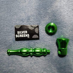 NEW Small Green Stylish Smoking Pipe Tobacco Herb Portable Metal Pocket Size