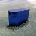 NEW Small Blue Foldable Smoking Pipe Tobacco Herb Portable Metal Pocket Size