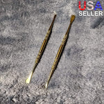 2 Gold Stainless Steel Scraper Poker Bowl Cleaner Tool Smoking Tobacco Herb