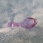 Small Lavender Purple Smoking Pipe Tobacco Herb Portable Glass Spoon Pocket Size
