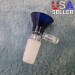 14mm Male Sapphire Blue Glass Bowl Replacement Tobacco Herb Water Pipe Piece