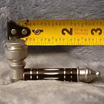 Small Black Luxury Metal Smoking Pipe Tobacco Herb Silver Portable Pocket Size
