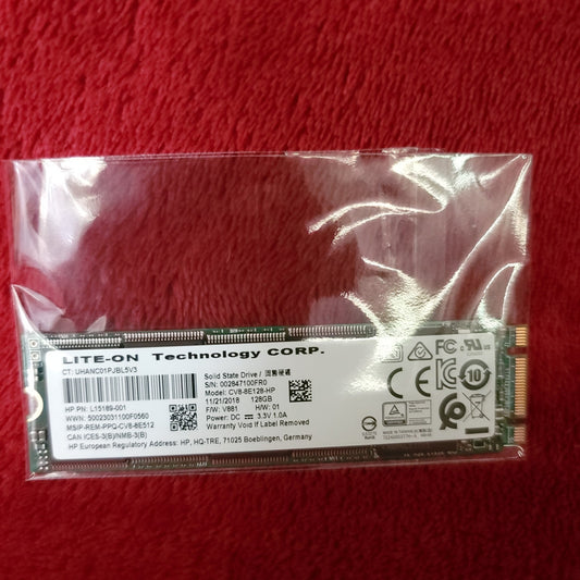 128 GB SSD M.2 2280 SATA LITE-ON HP Tested