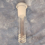 3.5in 3 1/2 Inch Downstem Clear Glass Tube For 14mm Male Bowl Tobacco Water Pipe