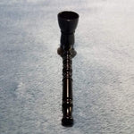 NEW Small Black Bamboo Smoking Pipe Tobacco Herb Portable Metal Pocket Size