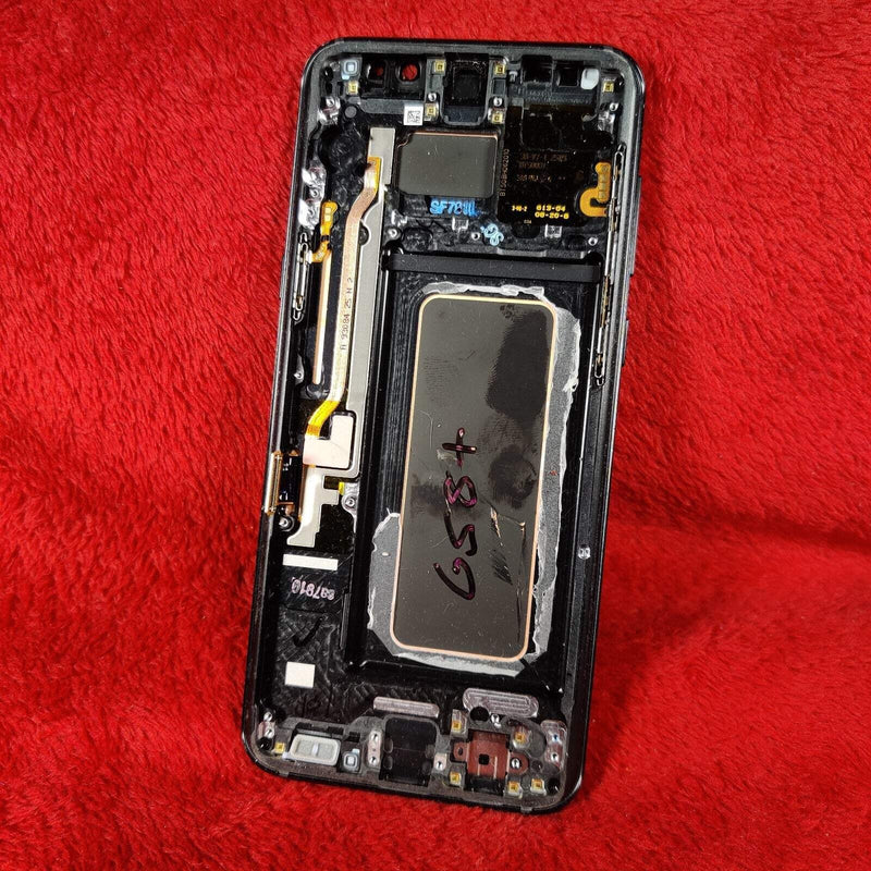 OEM Black Samsung S8+ Frame Buttons Heat Sink Sim Tray Housing Replacement Part