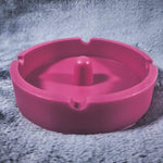 Unique Pink Silicone Ash Tray Smoking Tobacco Herb Round Ashtray Bowl Tap