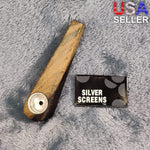 NEW Small Charred Wood Smoking Pipe Tobacco Herb Portable Wooden Travel Size