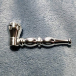 NEW Small Silver Stylish Smoking Pipe Tobacco Herb Portable Metal Pocket Size