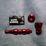 NEW Small Red Stylish Smoking Pipe Tobacco Herb Portable Metal Pocket Size