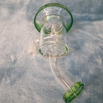 Small Premium Emerald Green Water Pipe Tobacco Smoking Herb Glass Travel Size