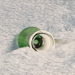 14mm Female Olive Green Glass Bowl Replacement Tobacco Herb Water Pipe Piece