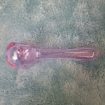 Small Lavender Purple Smoking Pipe Tobacco Herb Portable Glass Spoon Pocket Size