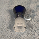 18mm Female Sapphire Blue Glass Bowl Replacement Tobacco Herb Water Pipe Piece