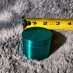 50mm Small Green 4 Piece Tobacco Herb Grinder Portable Metal Travel Size