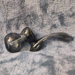 Small Elegant Smokey Black Water Pipe Tobacco Smoking Herb Glass Travel Size