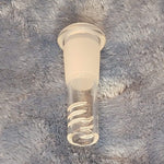 2.5in 2 1/2 Inch Downstem Clear Glass Tube For 14mm Male Bowl Tobacco Water Pipe