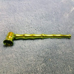 Small Long Green Bamboo Smoking Pipe Tobacco Herb Portable Metal Travel Size