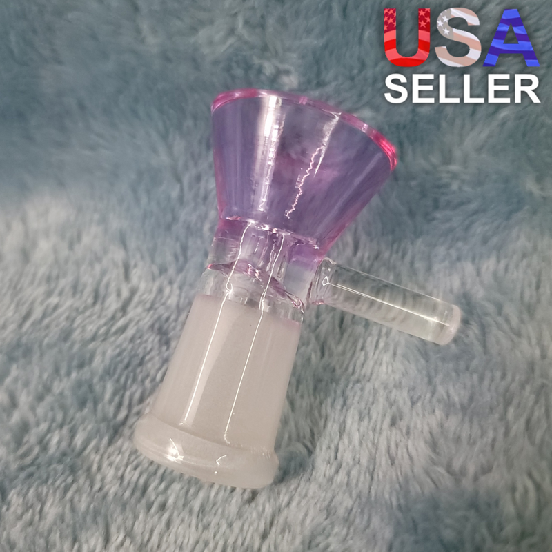 14mm Female Lavender Purple Glass Bowl Replacement Tobacco Herb Water Pipe Piece
