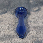 Small Ice Blue Smoking Pipe Tobacco Herb Portable Glass Spoon Pocket Size