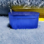 NEW Small Blue Foldable Smoking Pipe Tobacco Herb Portable Metal Pocket Size