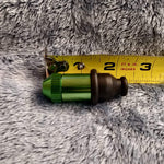 Small Flared Green Bullet Smoking Pipe Tobacco Herb Portable Metal Travel Size