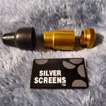 NEW Small Gold Bullet Smoking Pipe Tobacco Herb Portable Metal Pocket Size