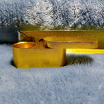 NEW Small Gold Foldable Smoking Pipe Tobacco Herb Portable Metal Pocket Size
