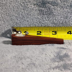 Small Red Wood Wedge Smoking Pipe Tobacco Herb Portable Wooden Travel Size