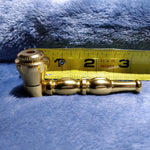 NEW Small Gold Stylish Smoking Pipe Tobacco Herb Portable Metal Pocket Size