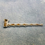 Small Long Silver Bamboo Smoking Pipe Tobacco Herb Portable Metal Travel Size