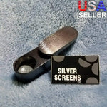 NEW Small Black Foldable Smoking Pipe Tobacco Herb Portable Metal Pocket Size