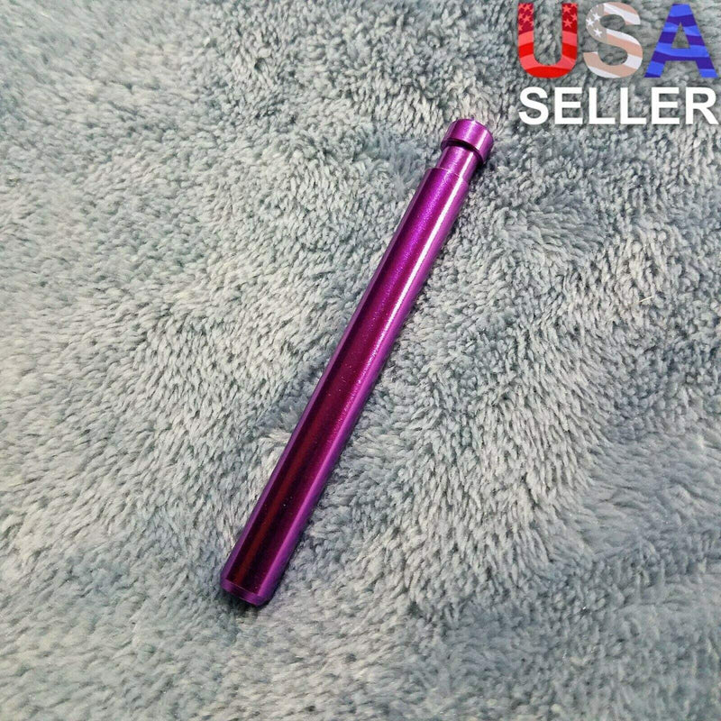 NEW Small Purple One Hitter Smoking Pipe Tobacco Herb Portable Metal Travel Size