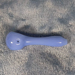 Small Sky Blue Smoking Pipe Tobacco Herb Portable Glass Spoon Pocket Size