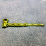 Small Long Green Bamboo Smoking Pipe Tobacco Herb Portable Metal Travel Size