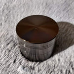 50mm Small Gunmetal 4 Piece Tobacco Herb Grinder Portable Metal Travel Size