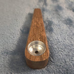 Small Spruce Wood Wedge Smoking Pipe Tobacco Herb Portable Wooden Travel Size