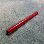Small Red One Hitter Bat Smoking Pipe Tobacco Herb Portable Metal Pocket Size