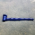 Small Long Blue Bamboo Smoking Pipe Tobacco Herb Portable Metal Travel Size