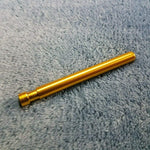 NEW Small Gold One Hitter Smoking Pipe Tobacco Herb Portable Metal Travel Size