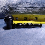 NEW Small Black Stylish Smoking Pipe Tobacco Herb Portable Metal Pocket Size