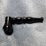 NEW Small Black Stylish Smoking Pipe Tobacco Herb Portable Metal Pocket Size