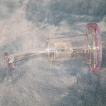 Small Premium Lavender Purple Water Pipe Tobacco Smoking Herb Glass Travel Size