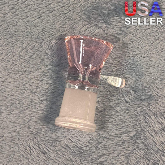 18mm Female Rosey Pink Glass Bowl Replacement Tobacco Herb Water Pipe Piece