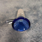 14mm Male Sapphire Blue Glass Bowl Replacement Tobacco Herb Water Pipe Piece