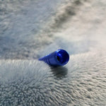 Small Blue One Hitter Bat Smoking Pipe Tobacco Herb Portable Metal Pocket Size