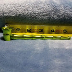 Small Long Green Bamboo Smoking Pipe Tobacco Herb Portable Metal Travel Size