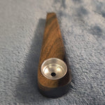 NEW Small Charred Wood Smoking Pipe Tobacco Herb Portable Wooden Travel Size